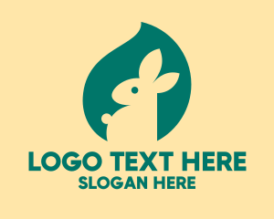 Green - Green Bunny Toy logo design