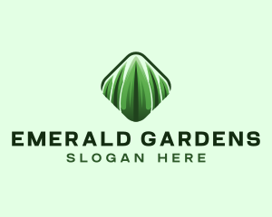 Grass Lawn Landscaping logo design