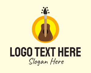 Acoustic - Musical Art School logo design
