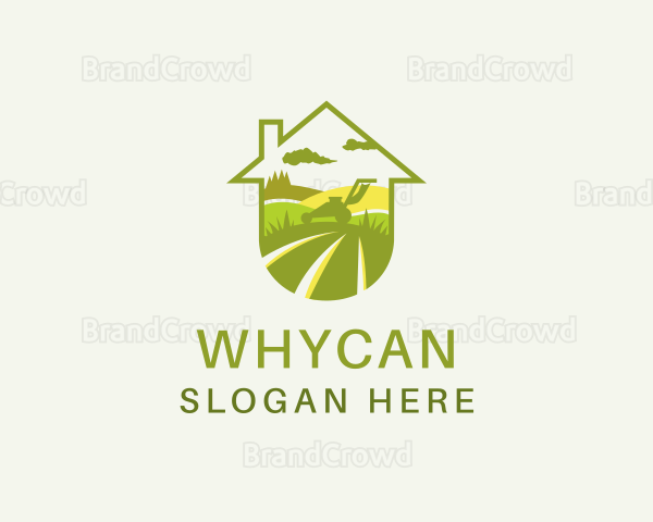 Lawn Mower Yard Logo