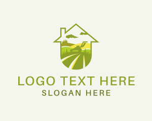 Turf - Lawn Mower Yard logo design