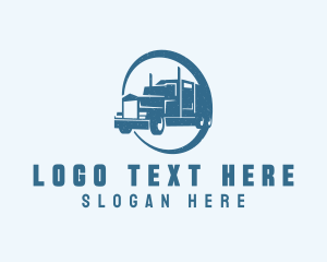 Moving Company - Logistics Transport Truck logo design