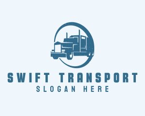 Logistics Transport Truck logo design