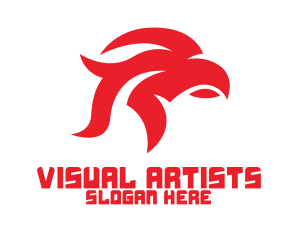 Veteran - Abstract Red Eagle logo design