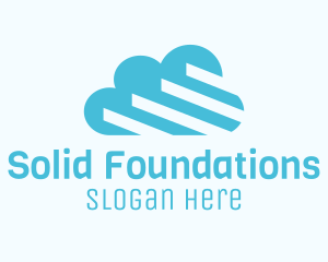 Blue Cloud Stairs Logo