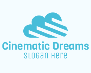 Blue Cloud Stairs logo design