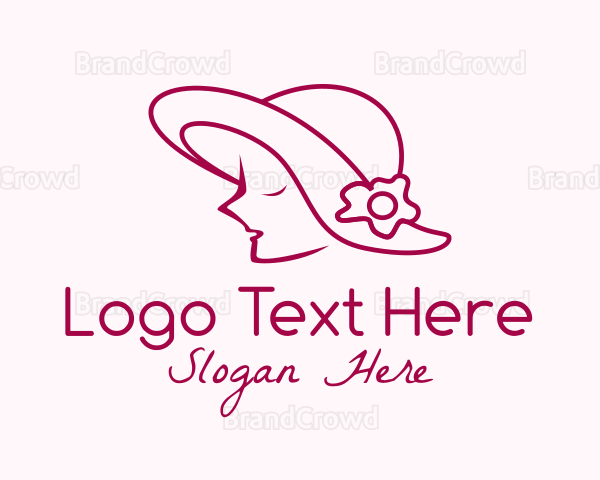 Minimalist Pretty Lady Logo