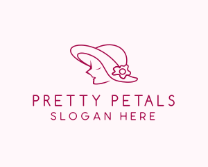 Minimalist Pretty Lady logo design