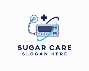 Diabetes - Medical Insulin Pump logo design