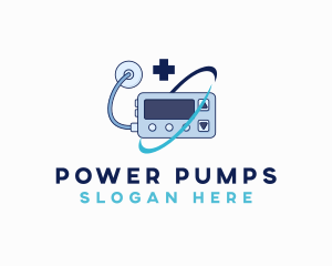 Medical Insulin Pump logo design