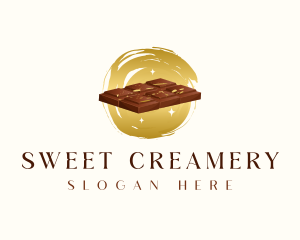 Chocolate Bar Dessert logo design