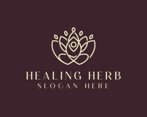 Lotus Yoga Healing logo design