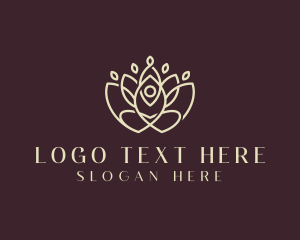 Tranquility - Lotus Yoga Healing logo design