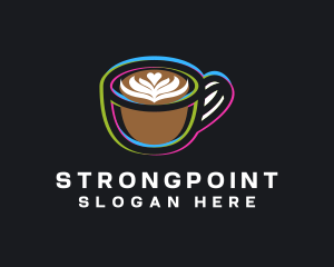 Espresso Coffee Glitch Logo