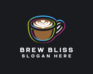 Espresso Coffee Glitch logo design