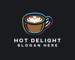 Espresso Coffee Glitch logo design