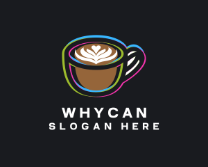 Coffee Shop - Espresso Coffee Glitch logo design