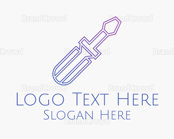 Gradient Screw Driver Logo