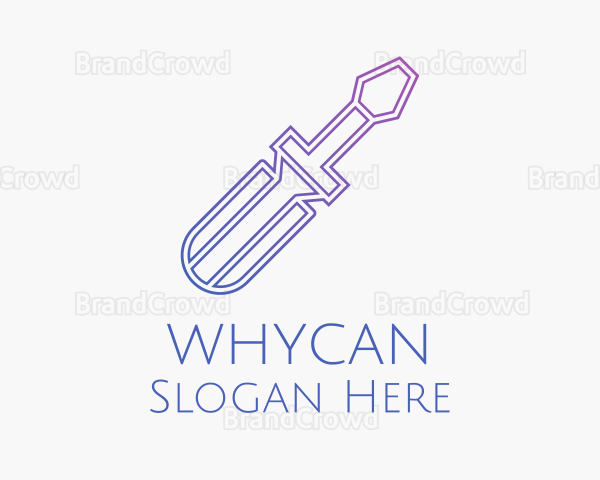 Gradient Screw Driver Logo