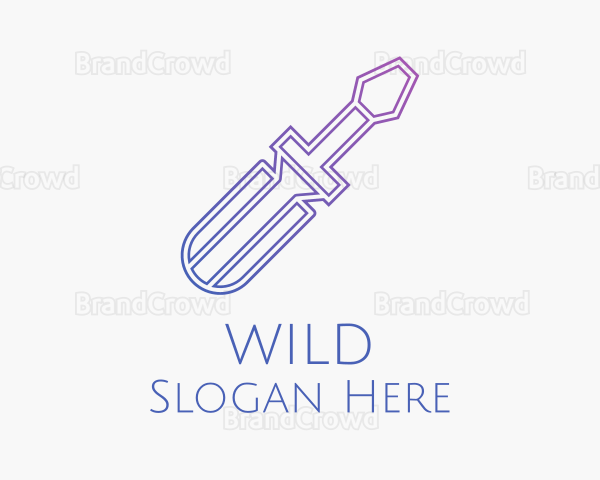 Gradient Screw Driver Logo