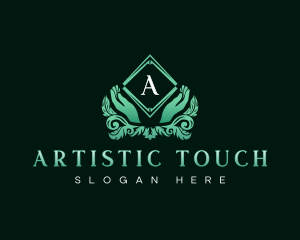 Therapeutic Massage Hands logo design