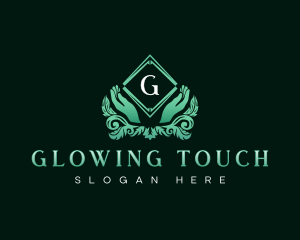 Therapeutic Massage Hands logo design