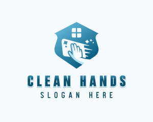 Janitorial Cleaning Sanitation logo design