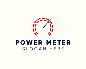 Meter - Speed Meter Gauge logo design