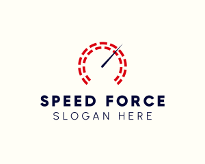 Speed Meter Gauge logo design