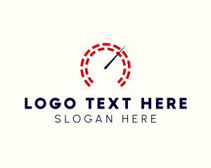 Level - Speed Meter Gauge logo design