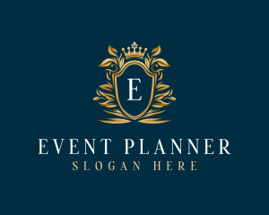 Elegant - Elegant Flower Shield Crest logo design