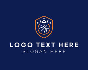 Coaching - Royal Basketball Shield logo design