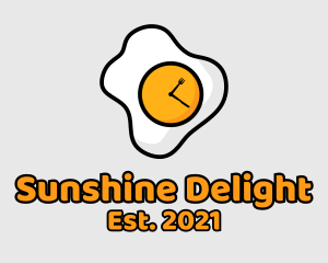 Sunny Side Up - Breakfast Egg Time logo design