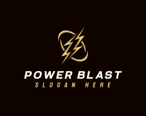 Electric Bolt Power logo design