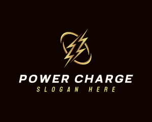 Electric Bolt Power logo design