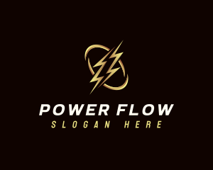 Electric Bolt Power logo design