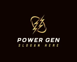 Generator - Electric Bolt Power logo design