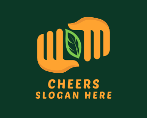 Leaf Farming Hands  Logo