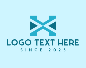 Letter X - Tribal Tech Letter X logo design