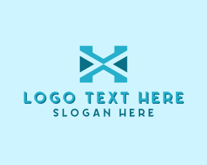 Letter X - Tribal Tech Letter X logo design