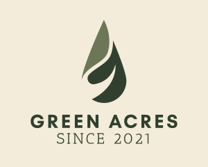 Green Wellness Oil Water logo design