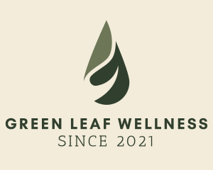 Green Wellness Oil Water logo design