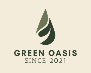 Green Wellness Oil Water logo design