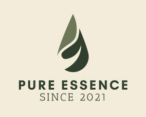 Essence - Green Wellness Oil Water logo design