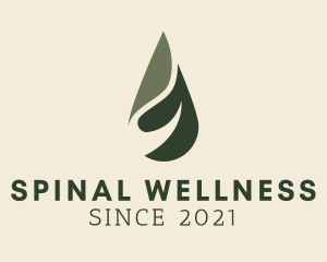 Green Wellness Oil Water logo design