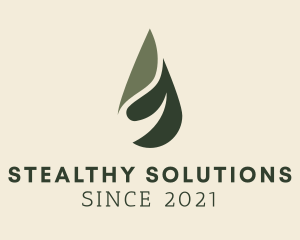 Green Wellness Oil Water logo design