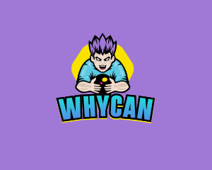 Mobile Gaming - Happy Gamer Avatar logo design