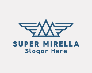 Travel - Mountain Range Wings logo design