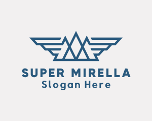 Explorer - Mountain Range Wings logo design