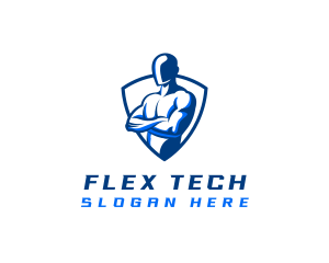 Flex - Muscle Fitness Gym logo design